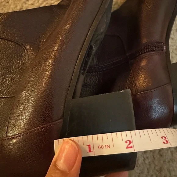 Aquatalia Emiliana Boots Size 9.5 Dark Chocolate Brown - Picture 10 of 13